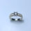 Miniature : Natural Salt and Pepper Diamond 925 Silver / Gold/ Platinum engagement ring