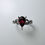 縮圖：1.35ct Natural Red Tourmaline Rubelite (Rubellite) 925 Silver / Gold ring