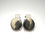 Miniatura: 36.6ct Natural Apache Gold (Steatite & Golden Pyrite)925 Silver / Platinum studs earrings