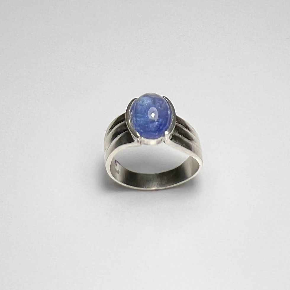Miniature : 2.8ct Natural Tanzanite 925 Silver, Gold, Platinum unisex ring