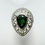 縮圖：Rare 1.65ct Natural Chrome tourmaline Green 925 Silver / Gold ring