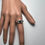Miniatura: Certified 1.15ct Rare Natural dark blue Gahnite 925 sterling silver 9ct 14k 18k 22k white yellow rose 375 585 750 Gold ring