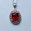 縮圖：RARE 2.7ct Natural Red Rhodonite Silver / Gold / Platinum pendant