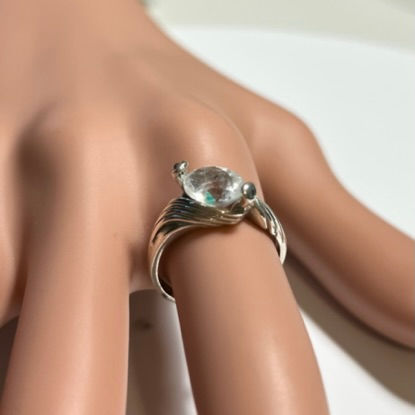 Миниатюра: 1.5ct Natural Gilalite Quartz Medusa Paraiba 925 Silver/ Gold/ Platinum ring