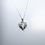 縮圖：1.17ct Natural light blue Aquamarine & diamond Silver / Gold heart pendant