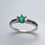 縮圖：Natural Colombian Emerald 925 Silver / Gold/ Platinum ring