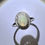 縮圖：Natural multi-colour Welo Opal cabochon Silver / Gold / Platinum solitaire ring