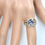 縮圖：1.9ct Natural Blue Tanzanite 925 Silver/ Gold/ Platinum ring