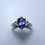 縮圖：1.15ct Natural Tanzanite 925 Silver / Gold/ Platinum engagement ring