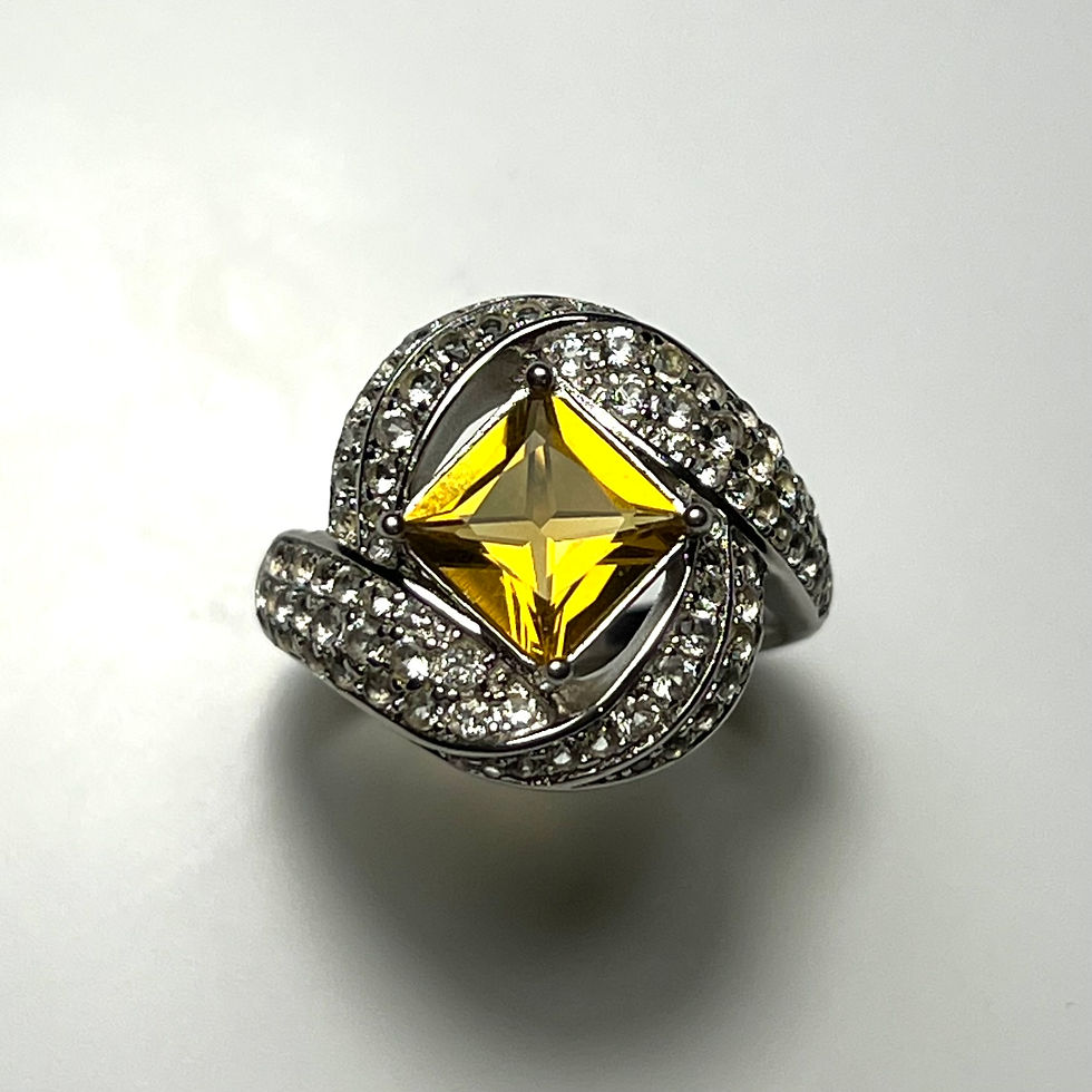 縮圖：1.15ct Natural Yellow Heliodor Beryl 9ct 14ct 18ct 10k 14k 18k 375 585 750 Gold, 950 platinum ring