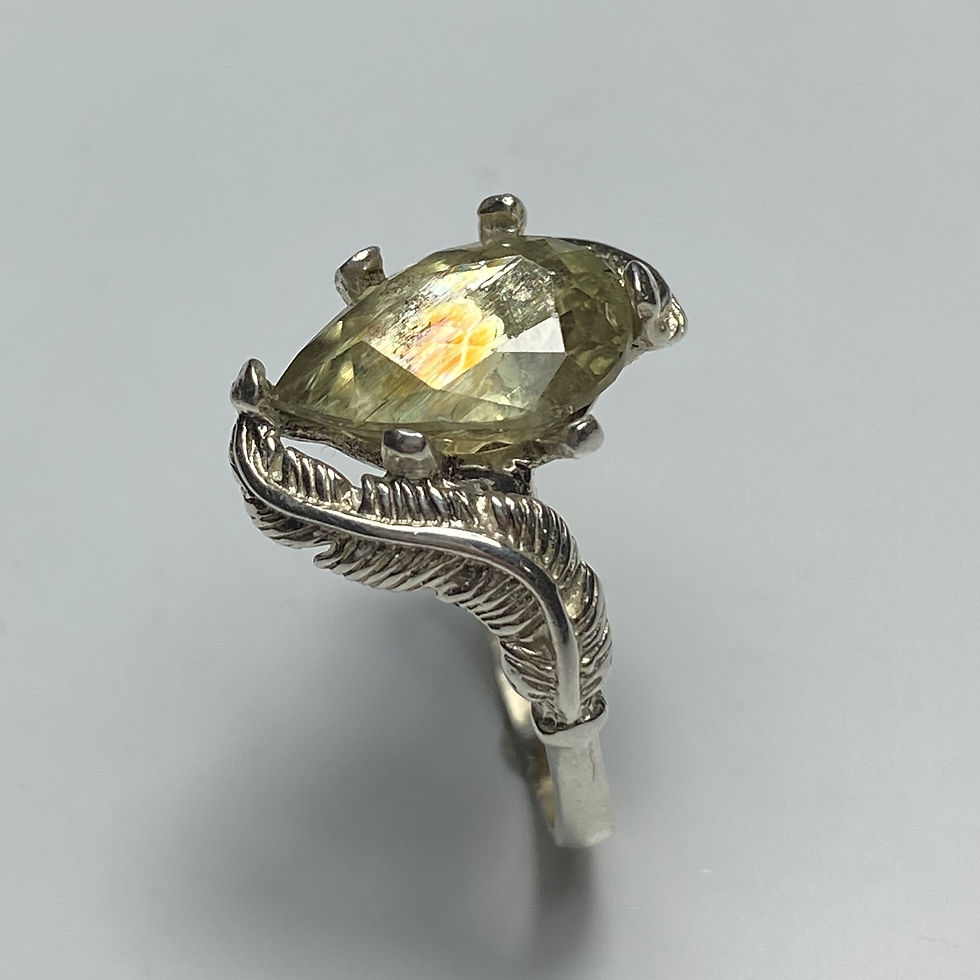 Miniatura: 4.2ct Natural Colour Change Diaspore 925 Silver / Gold/ Platinum ring