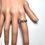 Miniatura: 0.30ct Natural rare Alexandrite colour change 925 Silver/ Gold ring
