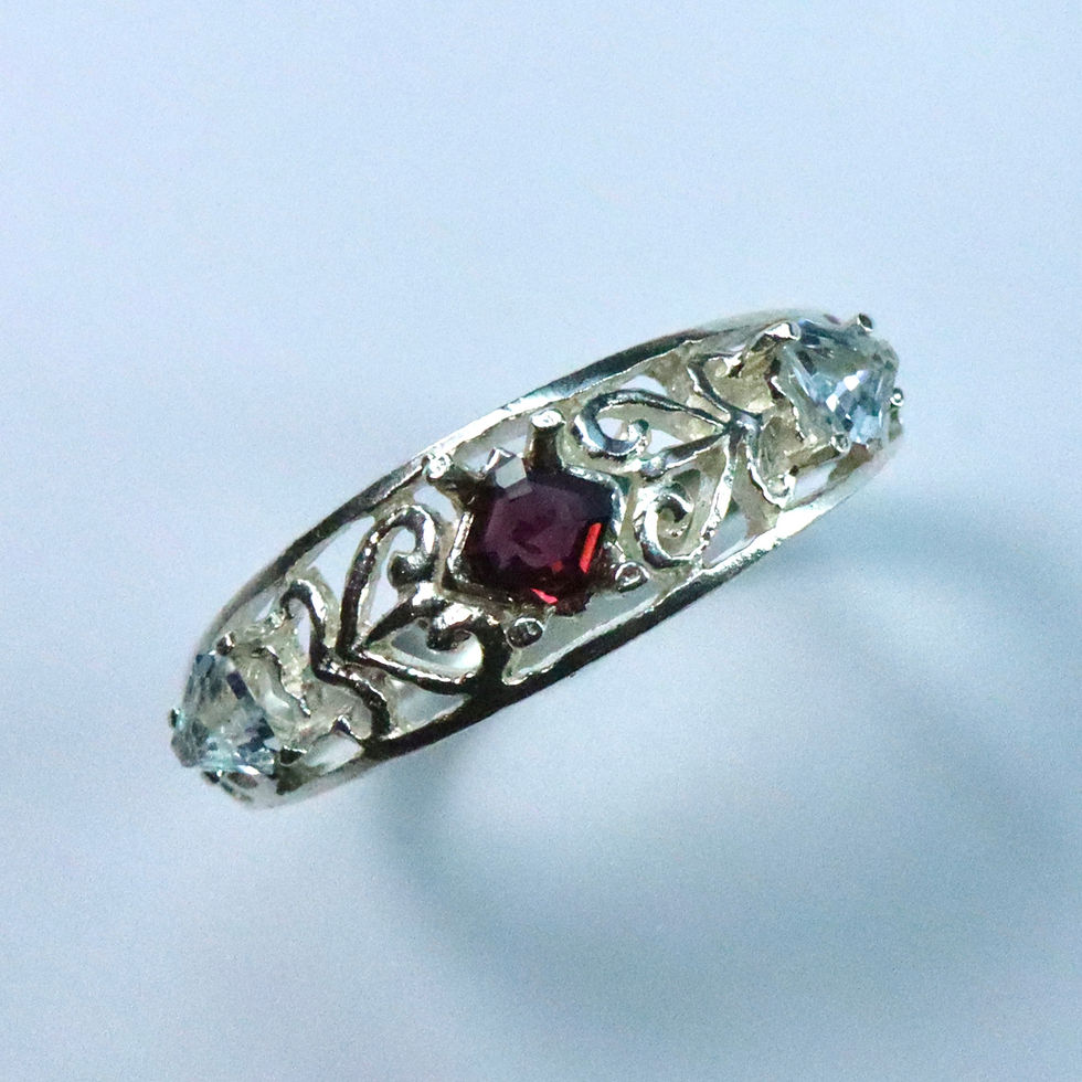 Миниатюра: 0.2ct Natural untreated Ruby 925 Silver / Gold/ Platinum ring