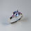 サムネイル： 1.08ct Natural purple blue Tanzanite 925 Silver/ Gold/ Platinum engagement ring
