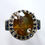 縮圖：8.85ct Natural Burnt Orange Sphalerite 925 Silver / Gold/ Platinum ring