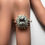 Thumbnail: 0.56cts Natural Sapphire colour change 925 Silver / Gold/ ring
