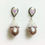 Miniature : Certified Cultured Freshwater Pearl 925 Silver /Gold stud earrings