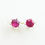 Miniatura: 1.4ct Natural red ruby Silver /Gold stud earrings