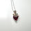 縮圖：2.65ct Natural Rhodolite garnet Silver / Gold / Platinum heart pendant