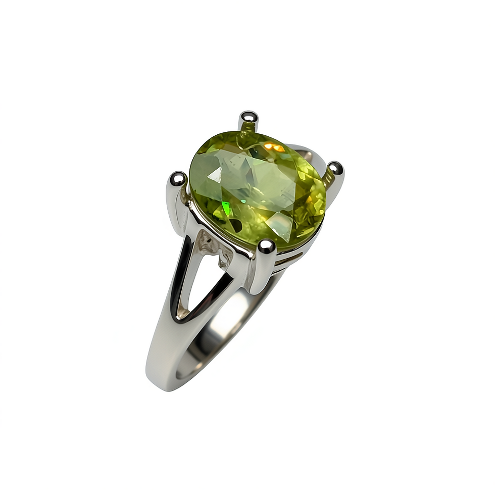 1.88ct Natural Titanite Sphene ring 925 Silver / Gold/ Platinum