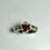 Miniature : Natural Garnet Spessartines Dark Red 925 Silver / Gold/ Platinum ring