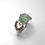 縮圖：1.65ct Natural Green emerald 925 Silver / Gold/ Platinum rose carved ring