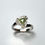 Miniature : 0.4ct Natural Demantoid Garnet 925 Silver / Gold/ Platinum ring