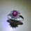 縮圖：2.1cts Natural Red star ruby Silver/ Gold / Platinum halo ring