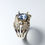 Miniature : Certified 1.45ct Natural Australian Parti Sapphire 925 Silver / Gold ring