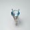 縮圖：6.9ct Natural Blue Topaz 925 Silver / Gold/ Platinum ring