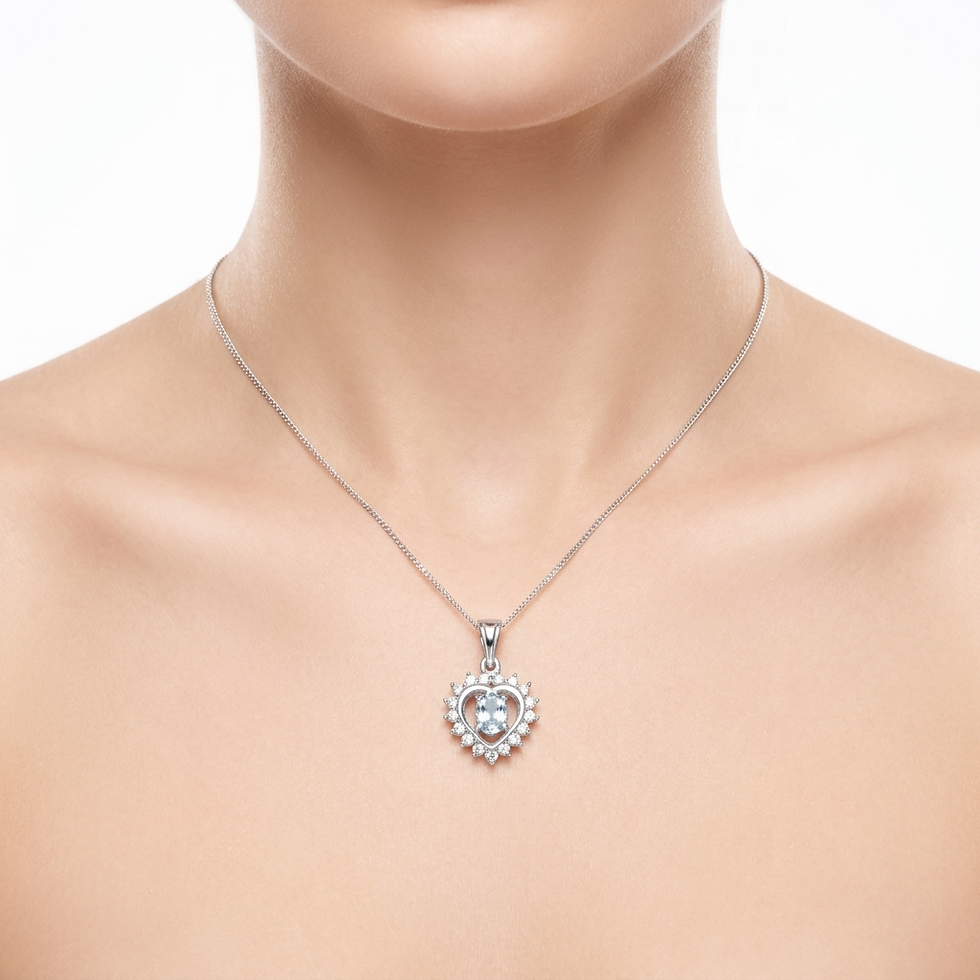 Thumbnail: 0.47ct Natural Phenakite 925 Sterling Silver, Gold, Platinum pendant