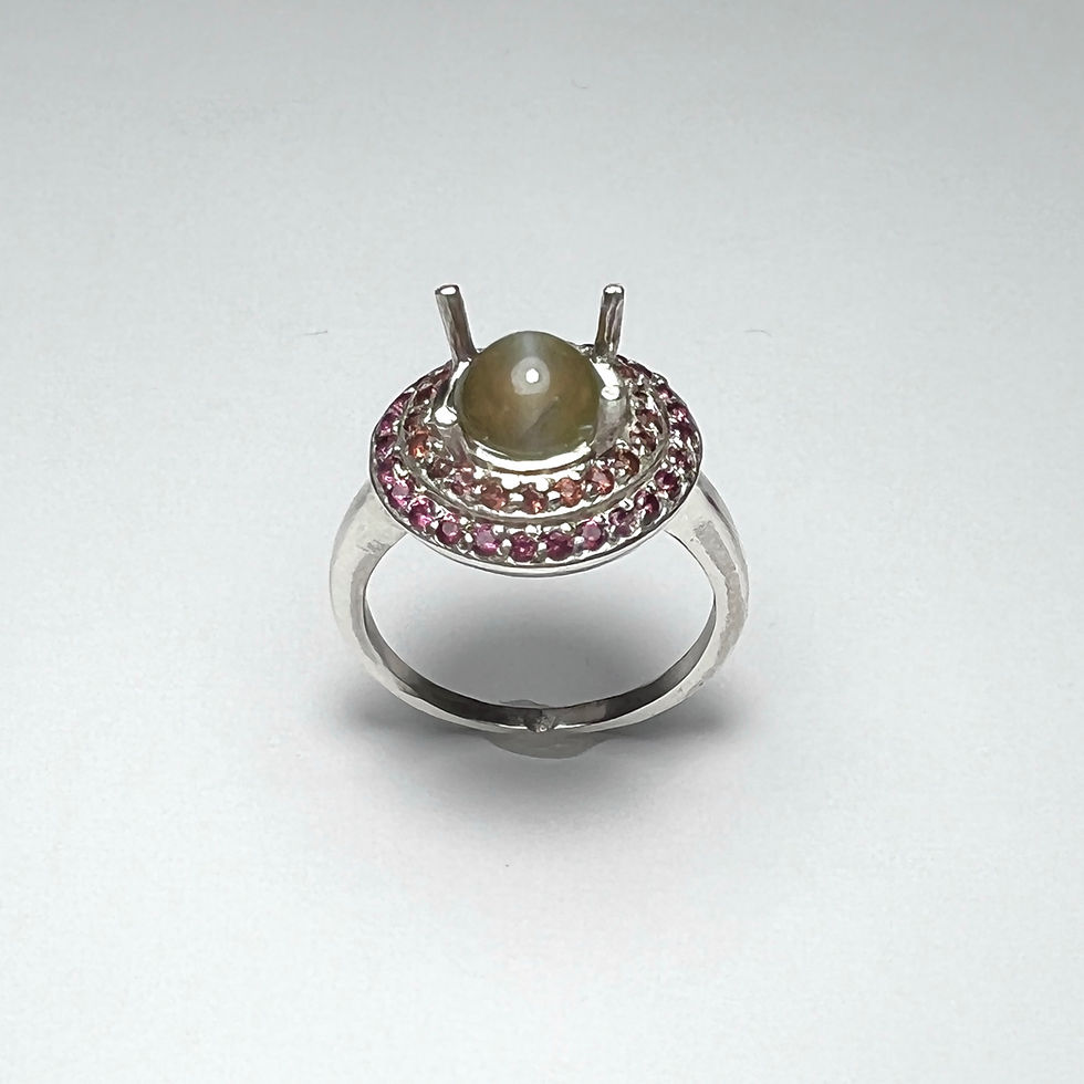 縮圖：1.8ct Natural Chrysoberyl cat's eye 925 Silver / Gold / Platinum ring