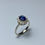 Miniatura: 1.05ct Natural Royal blue sapphire 925 Silver / Gold/ ring