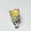 Miniatura: 3.25ct Natural Carved multi-colour Welo Opal Silver / Gold /Platinum ring
