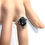Miniatura: 3.75ct Rare Natural Dravite Brown tourmaline 925 Silver / Gold/ Platinum ring
