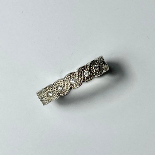 Natural diamonds 925 Silver / Gold/ Platinum wedding band ring