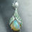 縮圖：3ct Natural Welo Opal rainbow Silver / Gold / Platinum pendant on chain