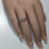 サムネイル： 0.75ct Natural Alexandrite cats eye colour change 925 Silver / Gold engagement nring