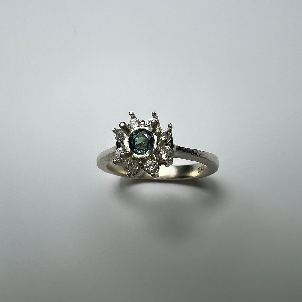 Thumbnail: 0.15ct Natural Alexandrite colour change 925 Silver / Gold/ ring