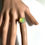 Miniatura: 3.25ct Natural Carved multi-colour Welo Opal Silver / Gold /Platinum ring