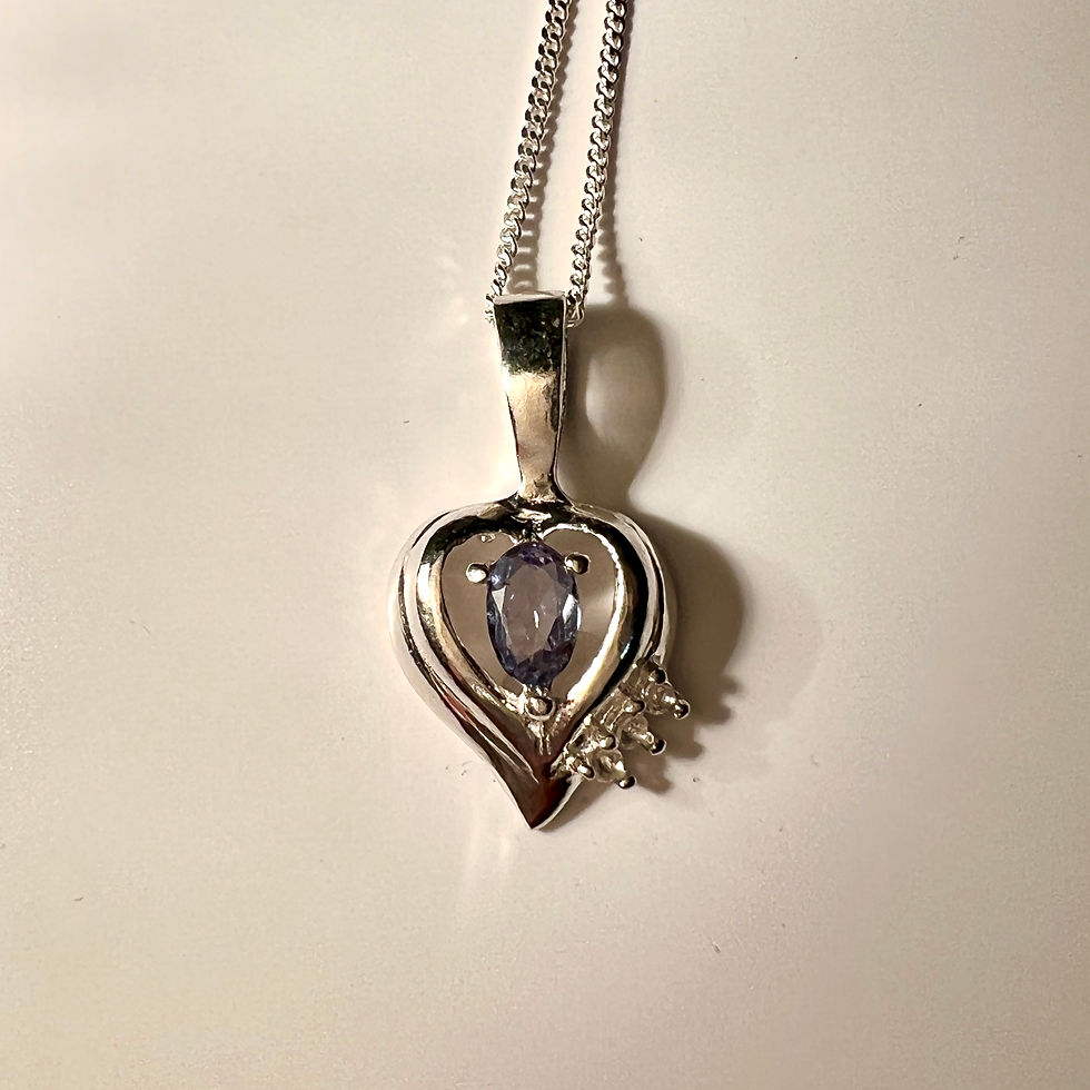 Miniatura: 0.35ct Natural colour change Alexandrite pendant: Silver / Gold / Platinum