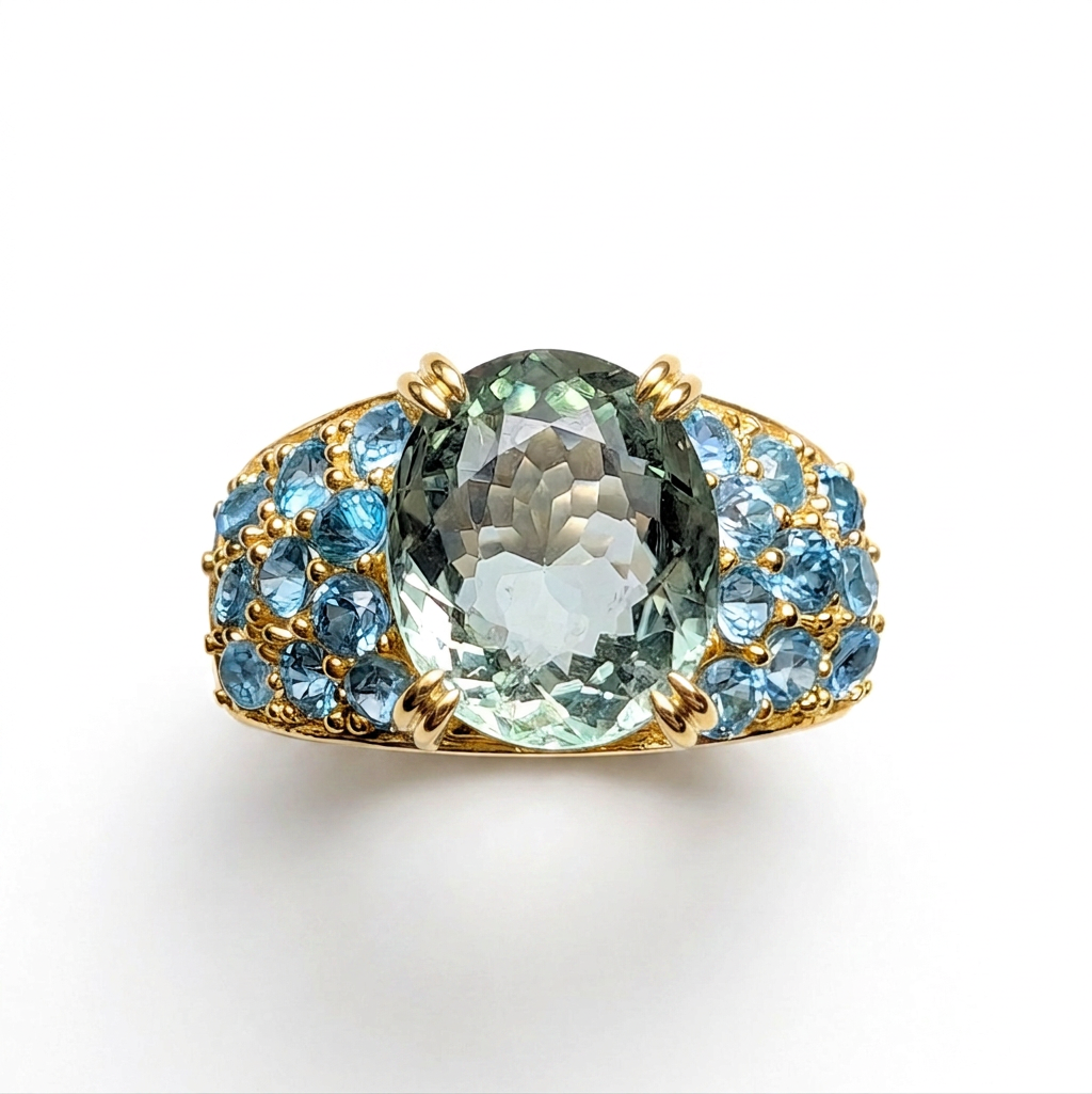 3.22cts Natural Paraiba tourmaline 925 Silver / Gold/ Platinum ring