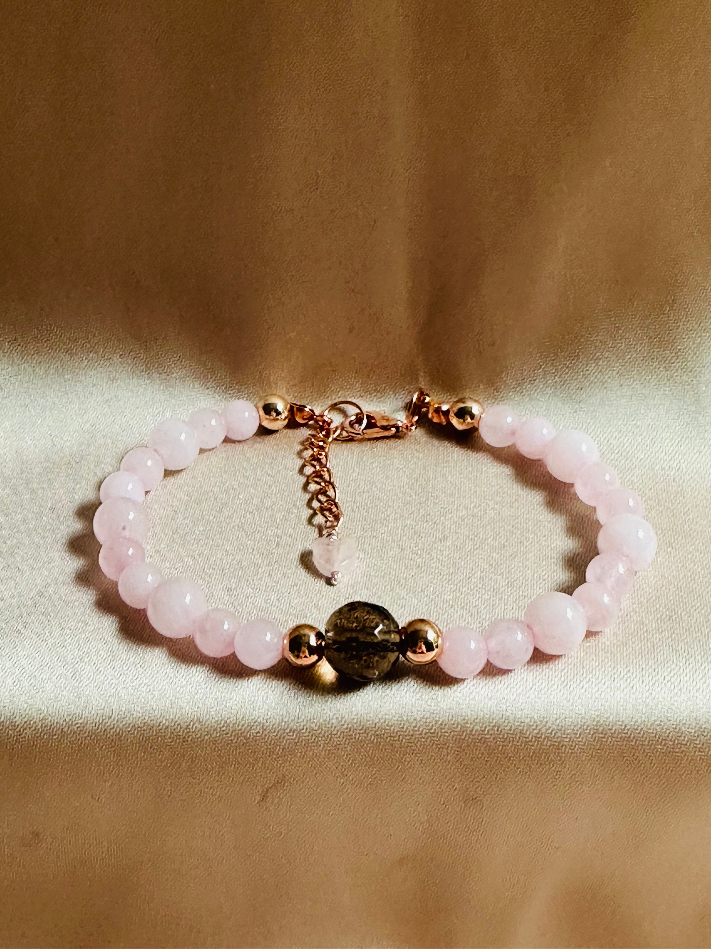 Loving Heart - Rose Quartz Gemstone Bracelet