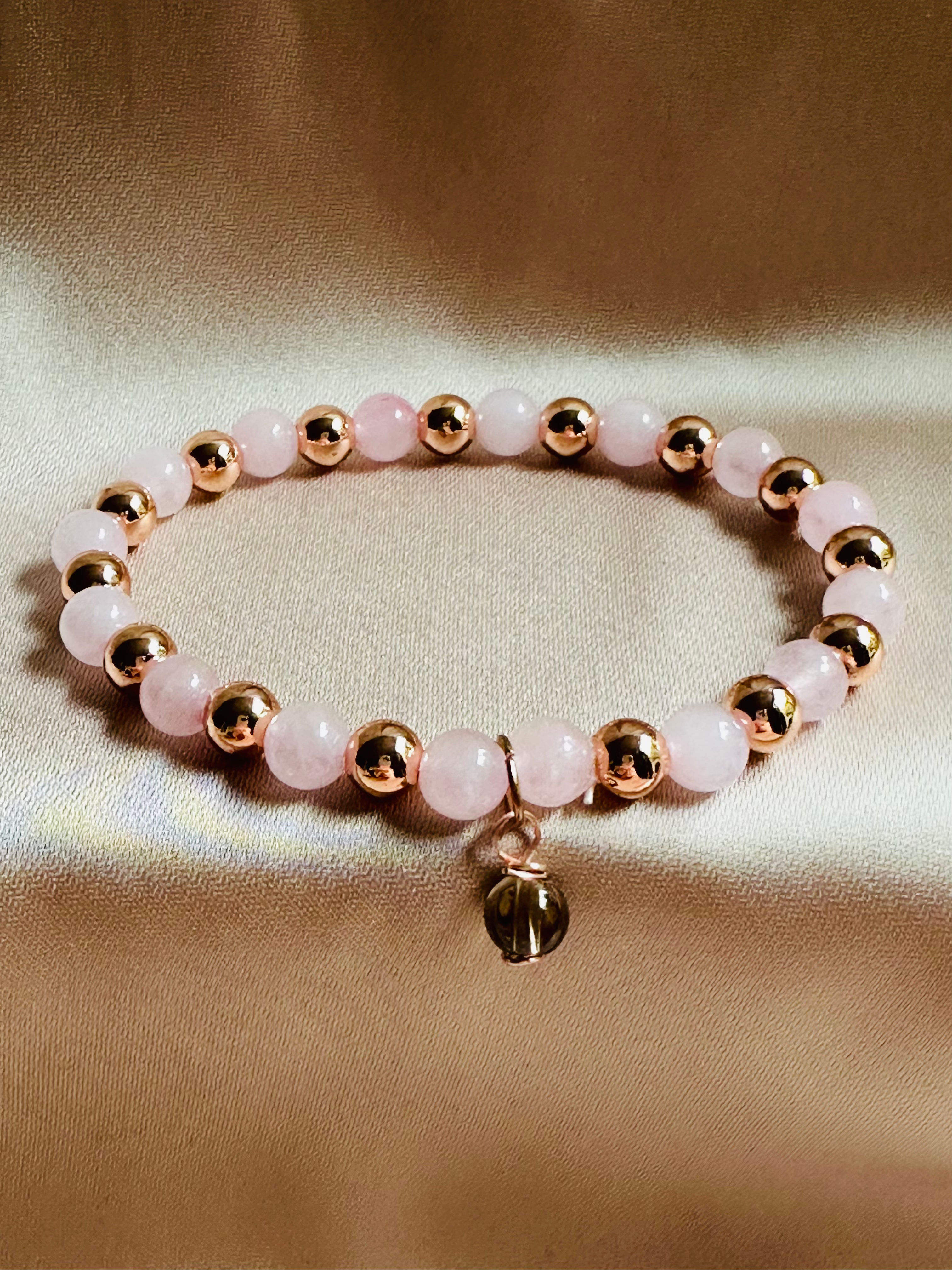Gentle Heart - Rose Quartz Gemstone Bracelet