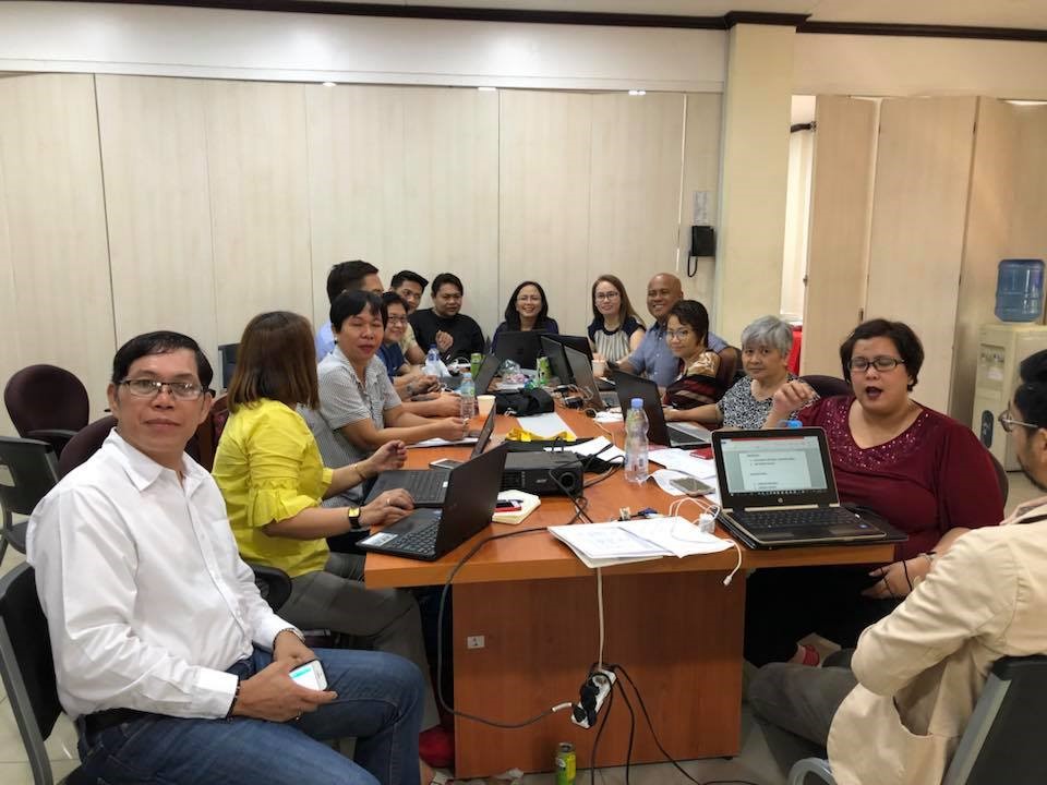English Supervisor English supervisors come together to craft rubrics for narratives