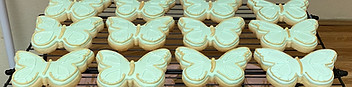 Gold Butterfly Cookies