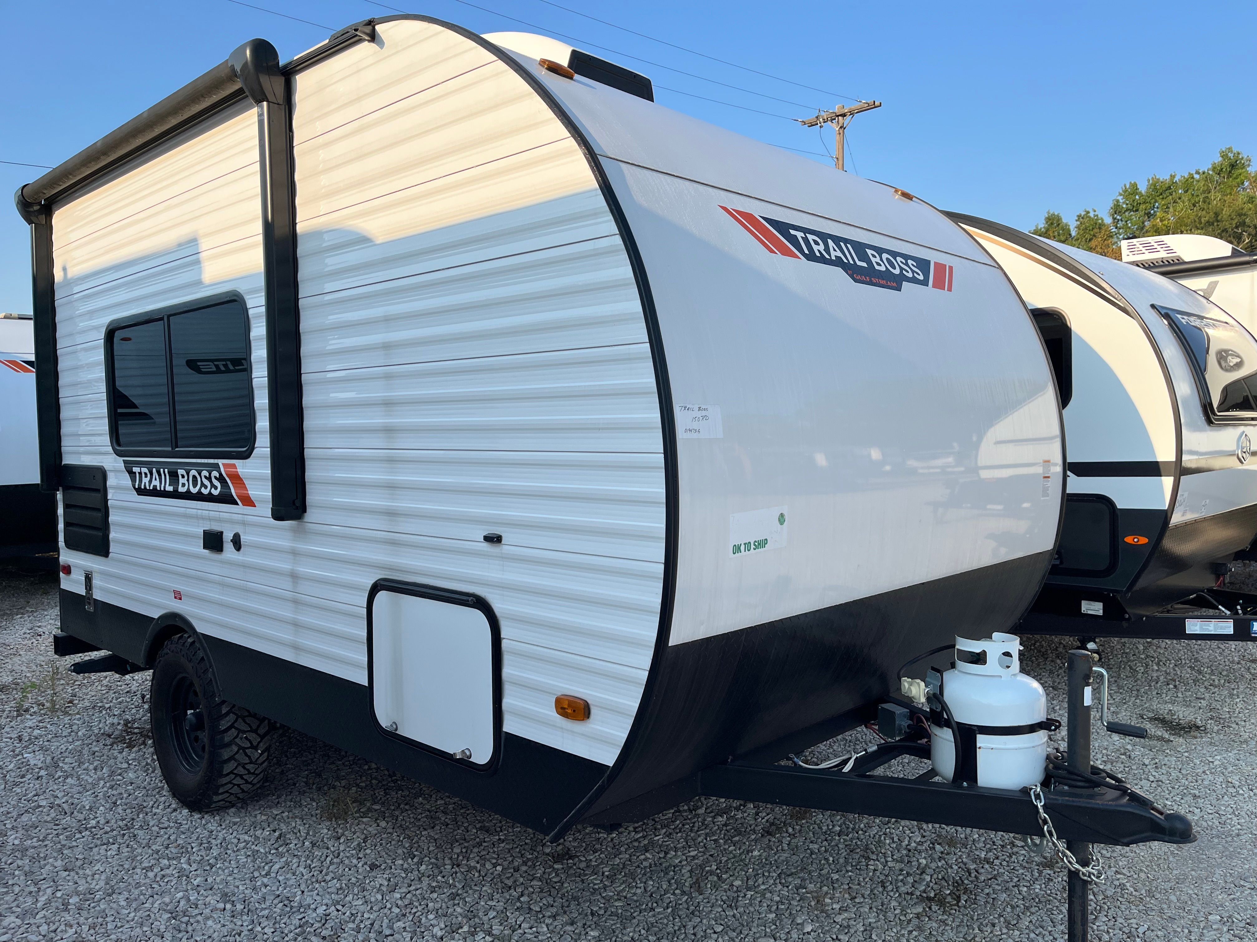 White RV with text on the side. New 2025 Alliance RV Delta 241BH. LOCAL RV DEALERSHIP