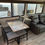 Thumbnail: RV interior with table and chairs, sofa, and large windows. LOCAL RV DEALERSHIP