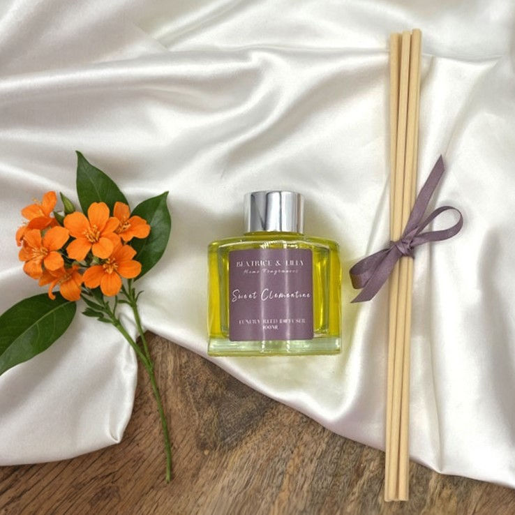 Sweet Clementine Luxury Reed Diffuser - Forever Cherished Gifts