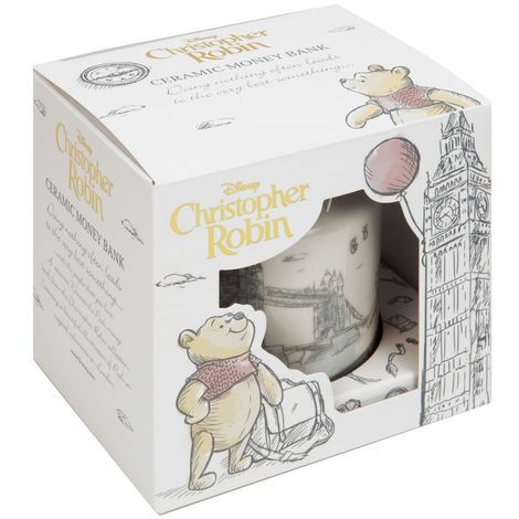 Thumbnail: Disney Christopher Robin Ceramic Money Box - Winnie The Pooh